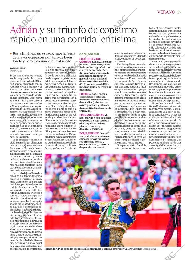 ABC MADRID 22-07-2025 página 57