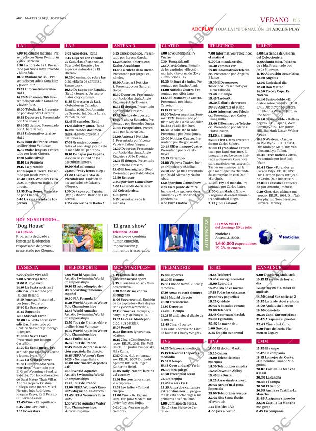 ABC MADRID 22-07-2025 página 63