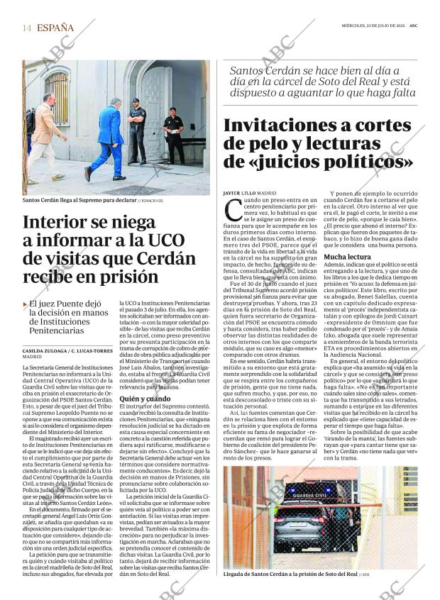 ABC MADRID 23-07-2025 página 14