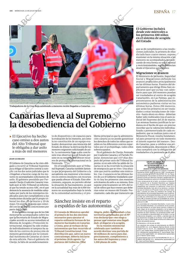 ABC MADRID 23-07-2025 página 17