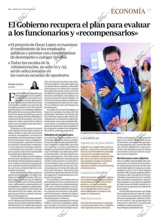 ABC MADRID 23-07-2025 página 27