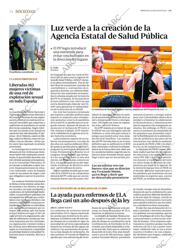 ABC MADRID 23-07-2025 página 34