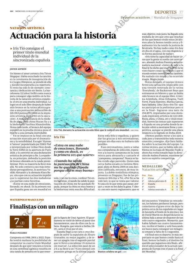 ABC MADRID 23-07-2025 página 37
