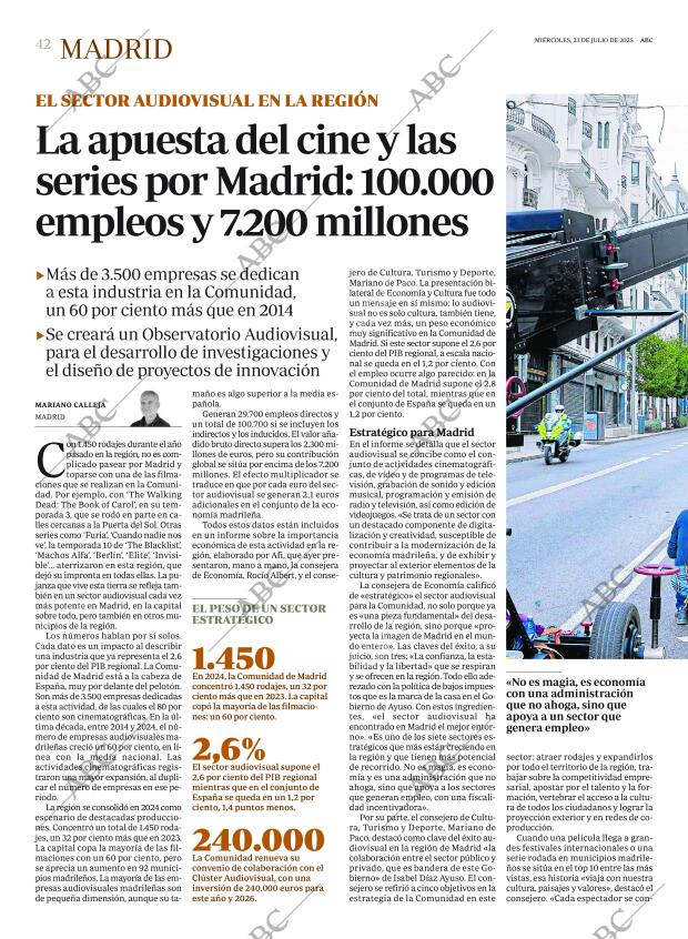 ABC MADRID 23-07-2025 página 42