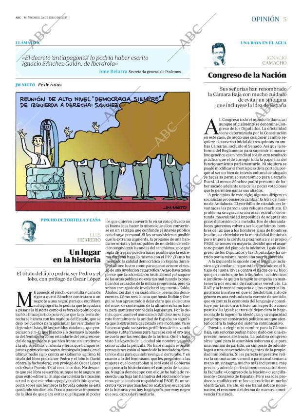 ABC MADRID 23-07-2025 página 5
