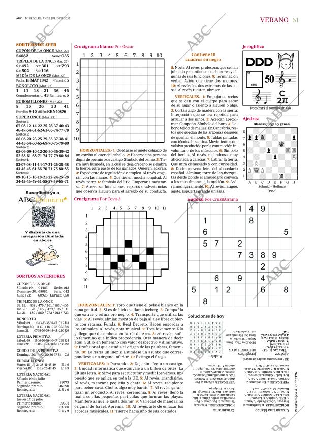 ABC MADRID 23-07-2025 página 61