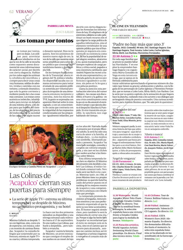 ABC MADRID 23-07-2025 página 62
