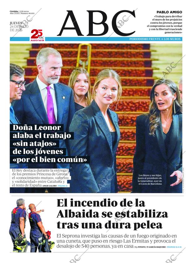 ABC CORDOBA 24-07-2025 página 1