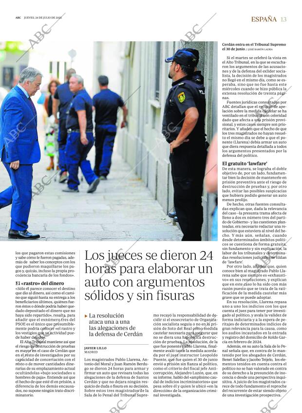 ABC MADRID 24-07-2025 página 13