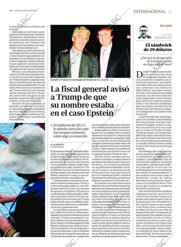 ABC MADRID 24-07-2025 página 21