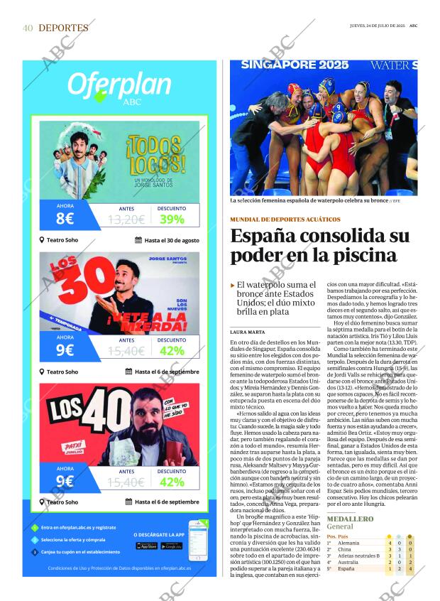 ABC MADRID 24-07-2025 página 40