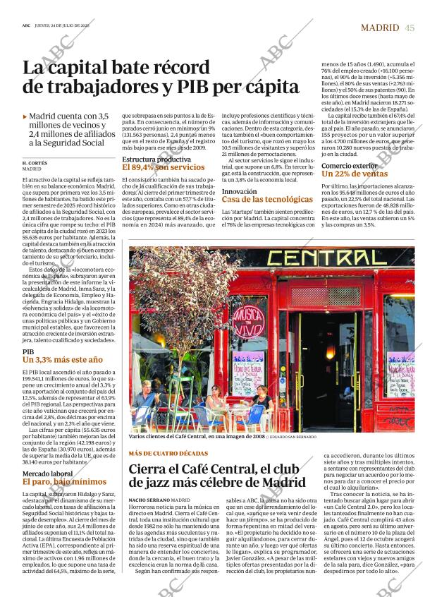 ABC MADRID 24-07-2025 página 45