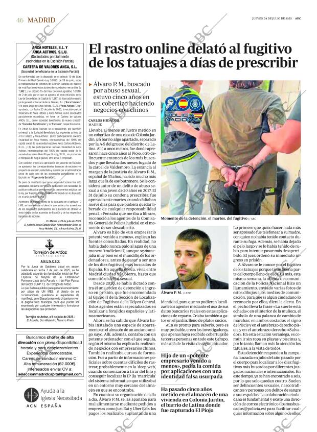 ABC MADRID 24-07-2025 página 46