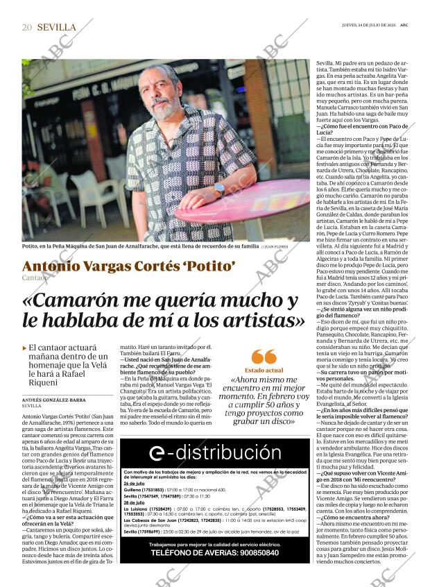 ABC SEVILLA 24-07-2025 página 20