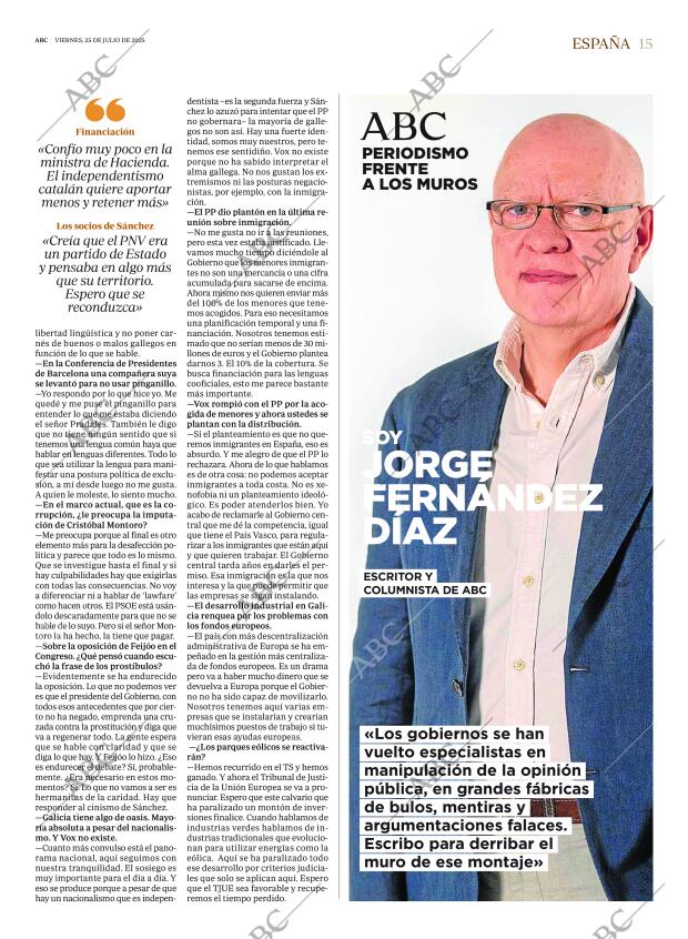 ABC MADRID 25-07-2025 página 15