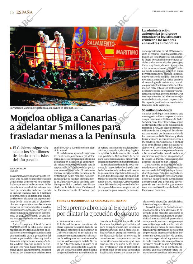 ABC MADRID 25-07-2025 página 16