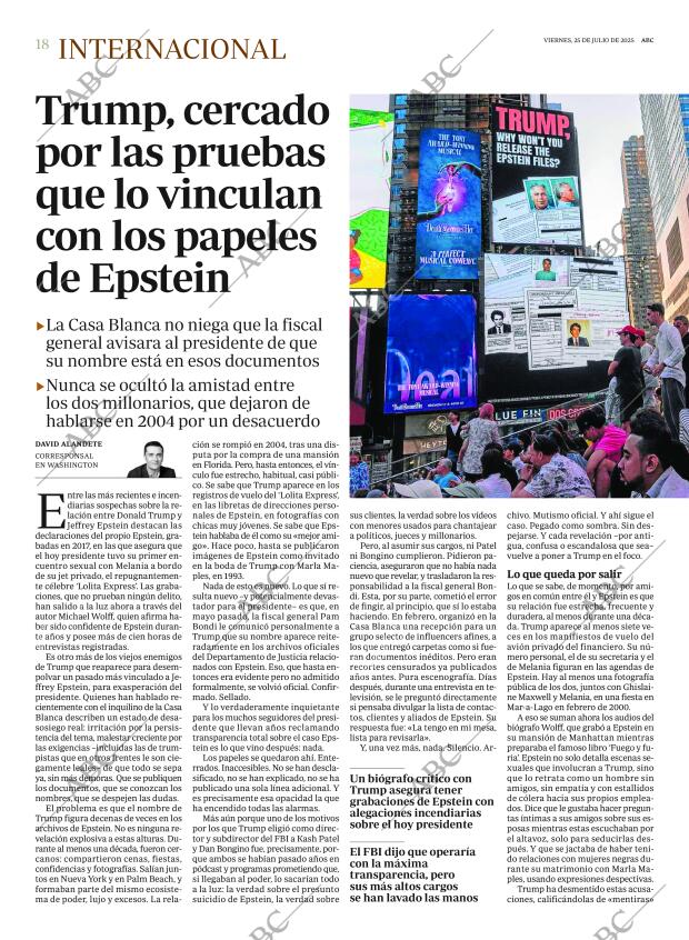 ABC MADRID 25-07-2025 página 18