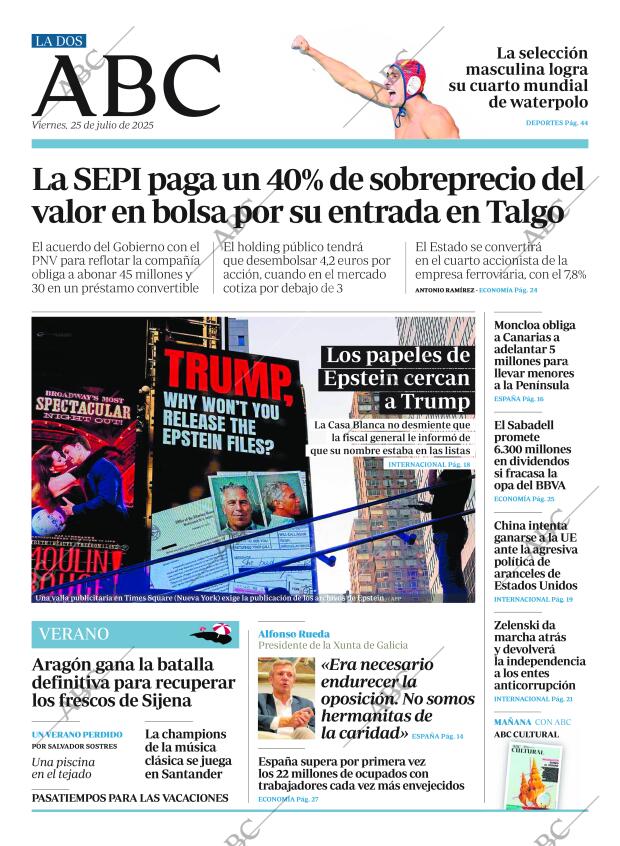 ABC MADRID 25-07-2025 página 2