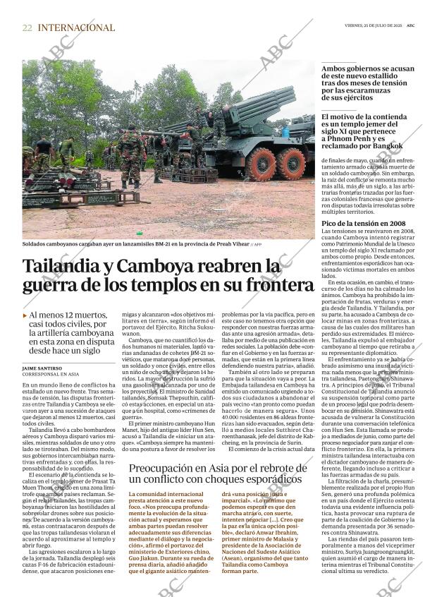 ABC MADRID 25-07-2025 página 22