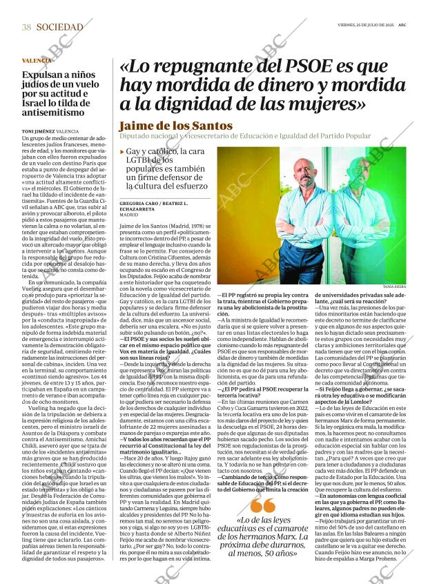 ABC MADRID 25-07-2025 página 38