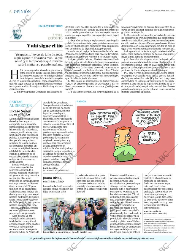 ABC MADRID 25-07-2025 página 6