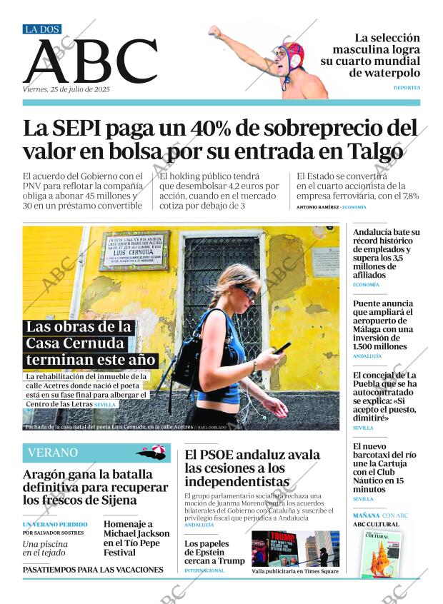ABC SEVILLA 25-07-2025 página 2