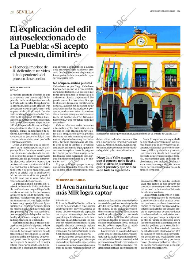 ABC SEVILLA 25-07-2025 página 20