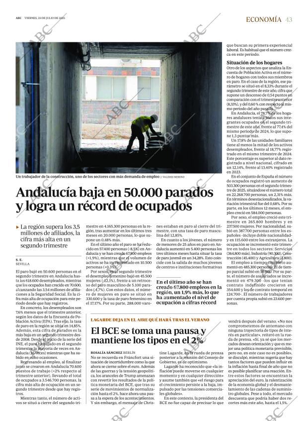 ABC SEVILLA 25-07-2025 página 43