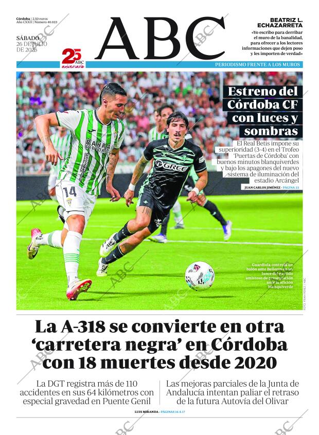 ABC CORDOBA 26-07-2025 página 1