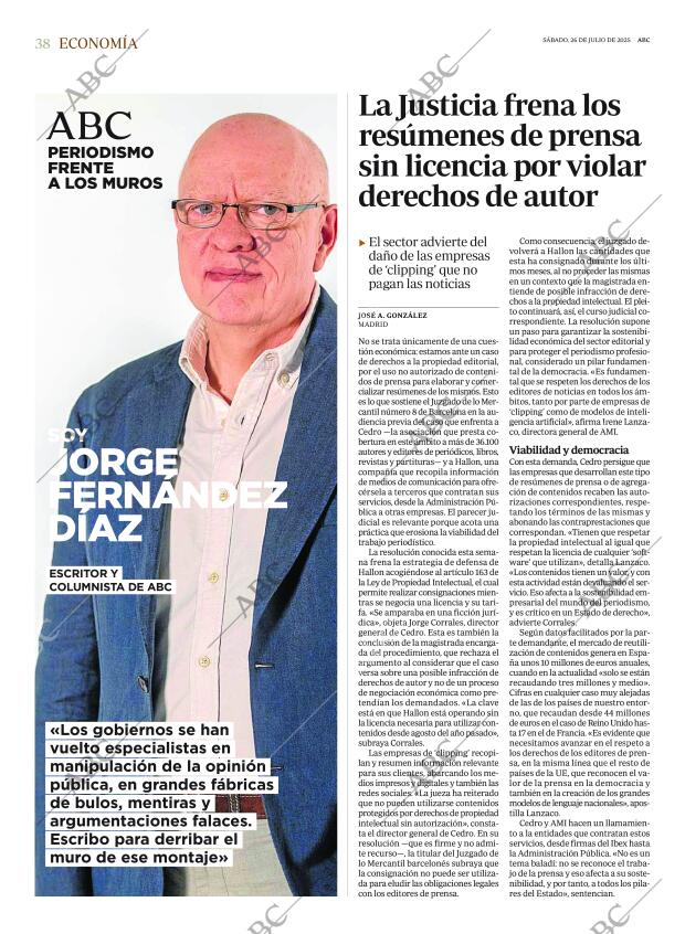 ABC CORDOBA 26-07-2025 página 38