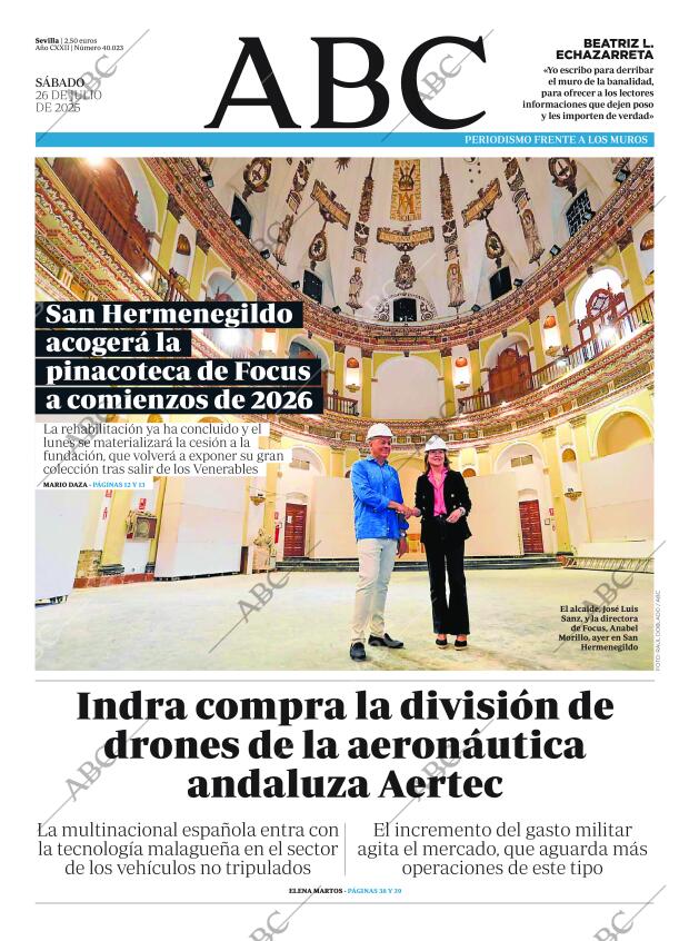 ABC SEVILLA 26-07-2025 página 1
