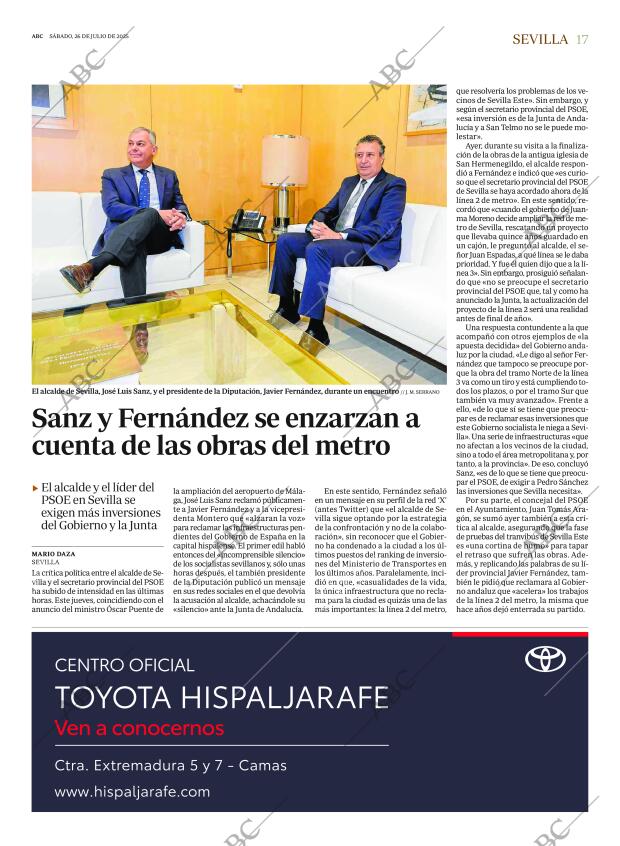 ABC SEVILLA 26-07-2025 página 17