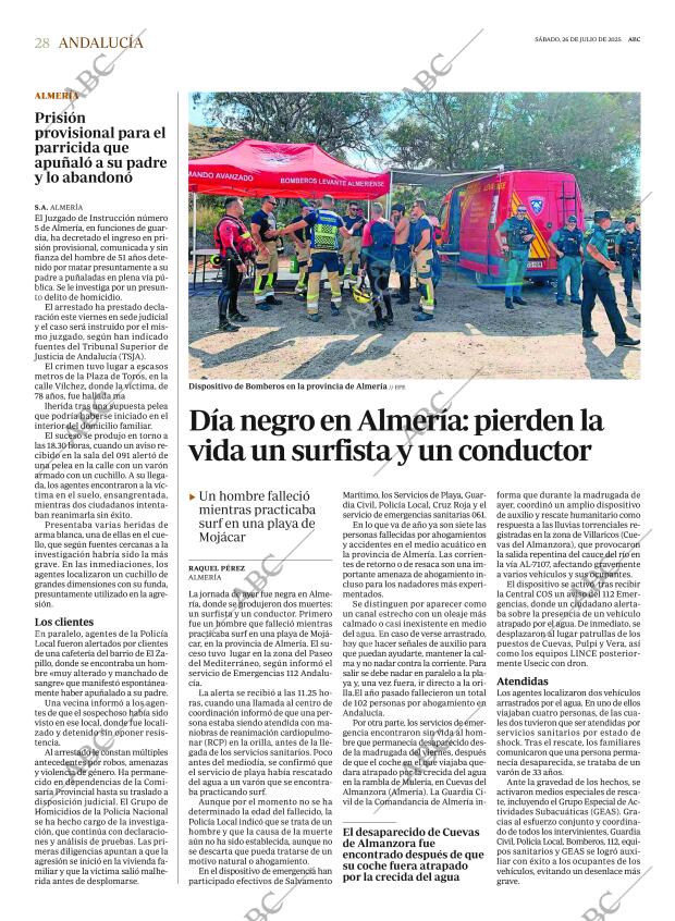 ABC SEVILLA 26-07-2025 página 28