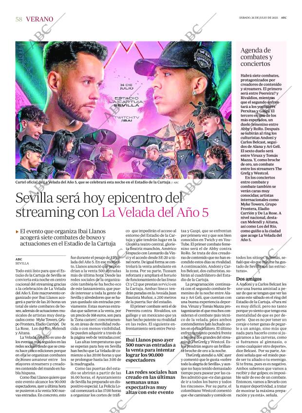 ABC SEVILLA 26-07-2025 página 58