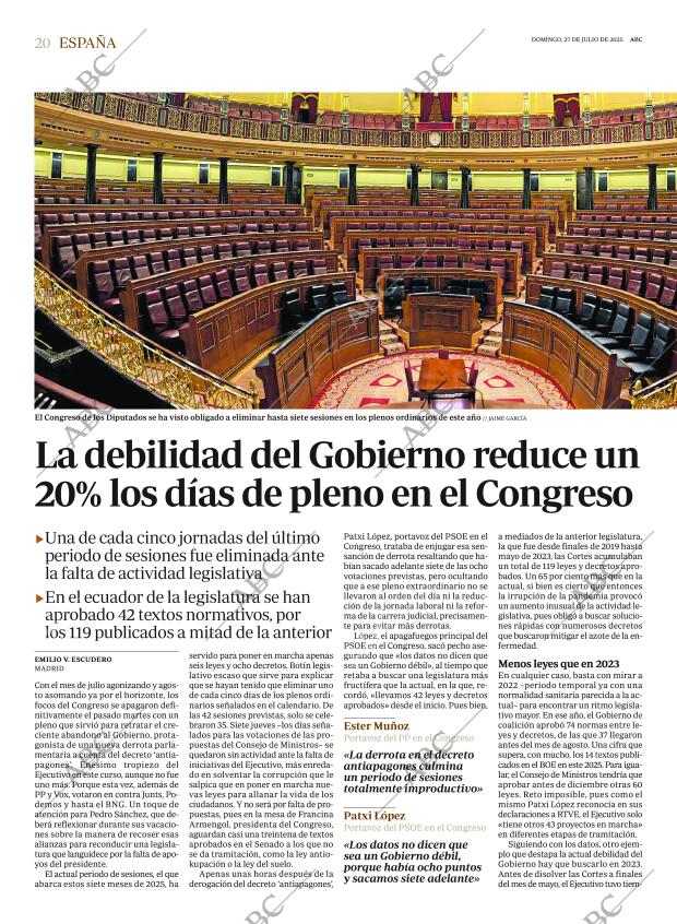 ABC MADRID 27-07-2025 página 20