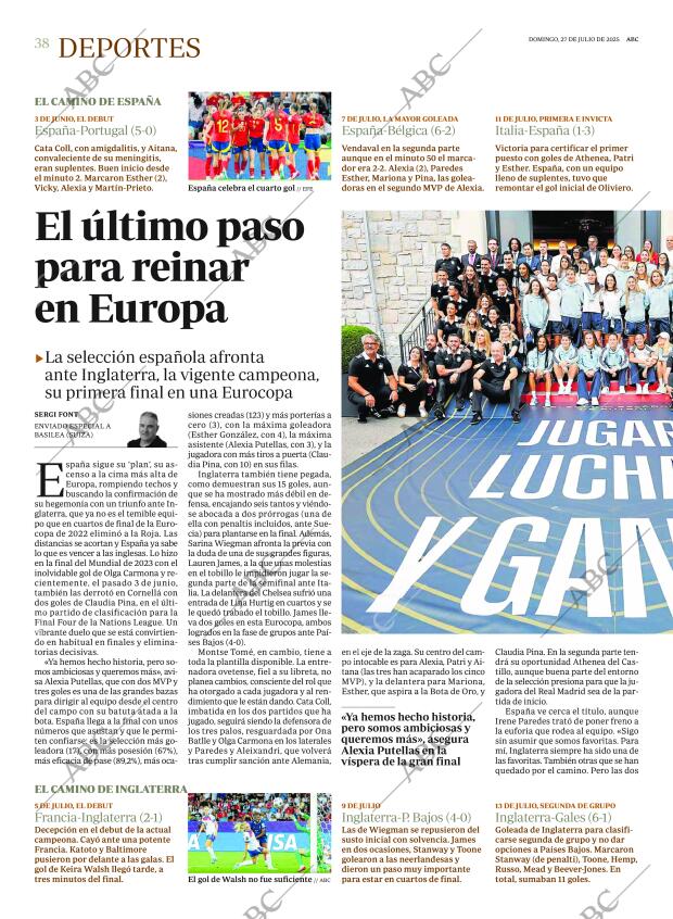 ABC MADRID 27-07-2025 página 38