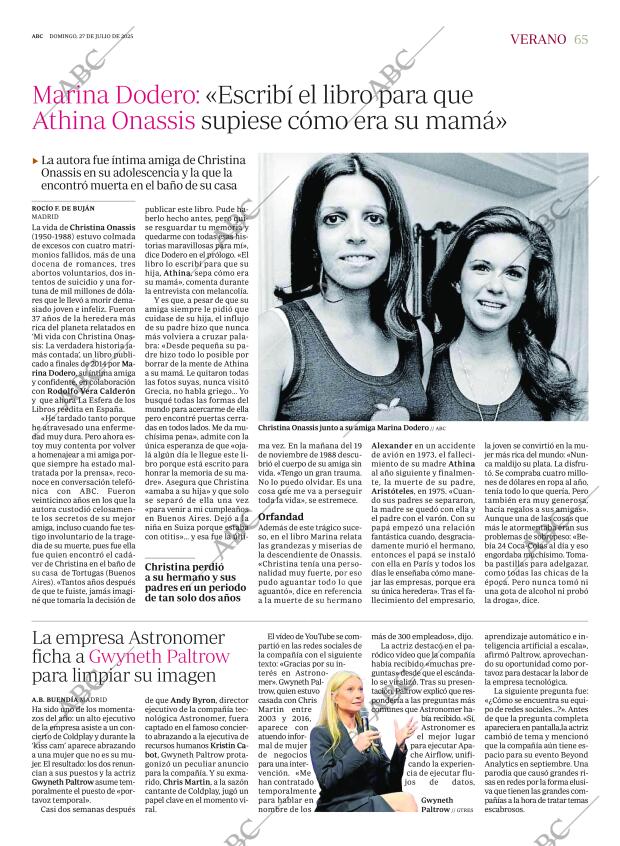 ABC MADRID 27-07-2025 página 65