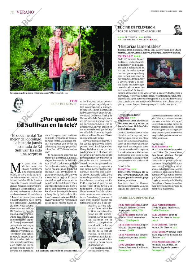 ABC MADRID 27-07-2025 página 70