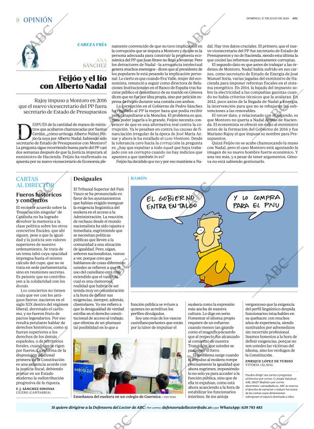ABC MADRID 27-07-2025 página 8