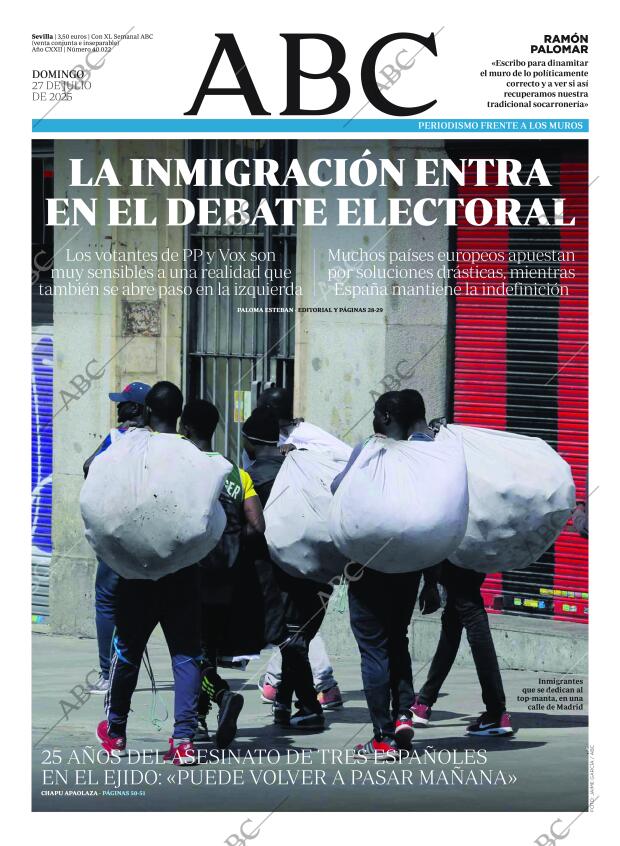 ABC SEVILLA 27-07-2025 página 1