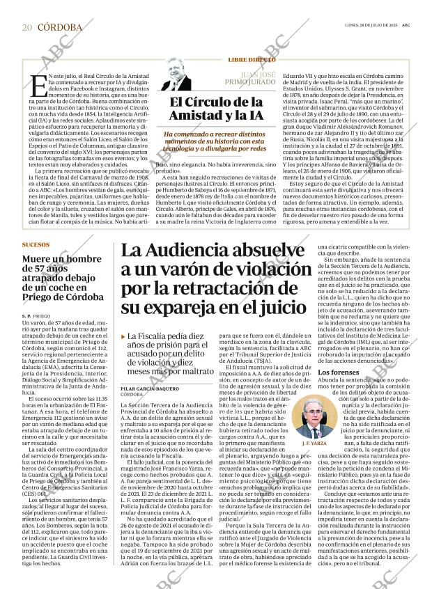 ABC CORDOBA 28-07-2025 página 20