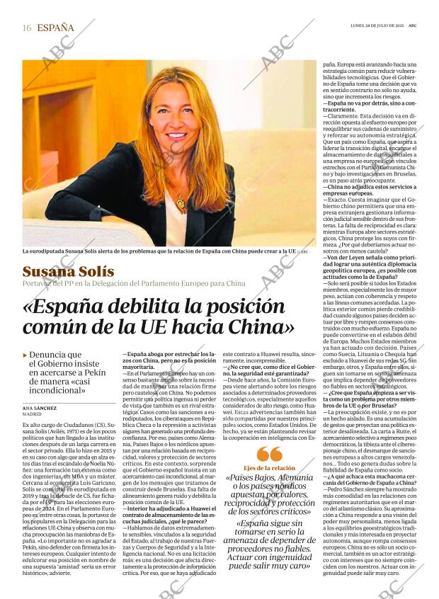 ABC MADRID 28-07-2025 página 16