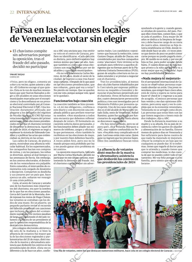 ABC MADRID 28-07-2025 página 22