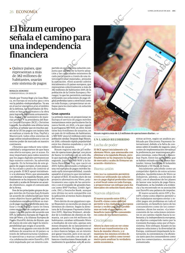 ABC MADRID 28-07-2025 página 26