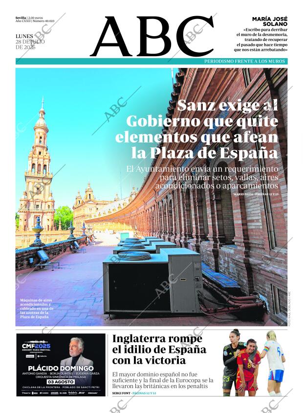ABC SEVILLA 28-07-2025 página 1