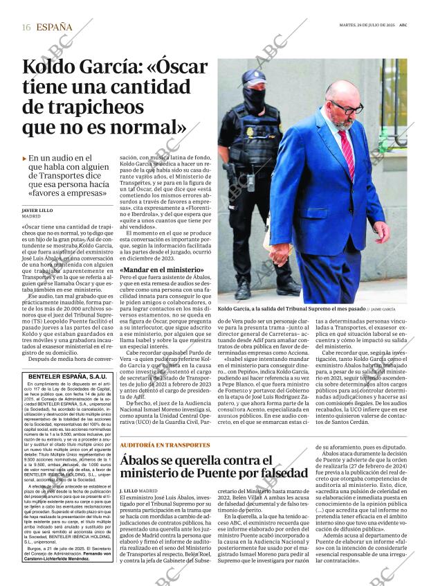 ABC MADRID 29-07-2025 página 16