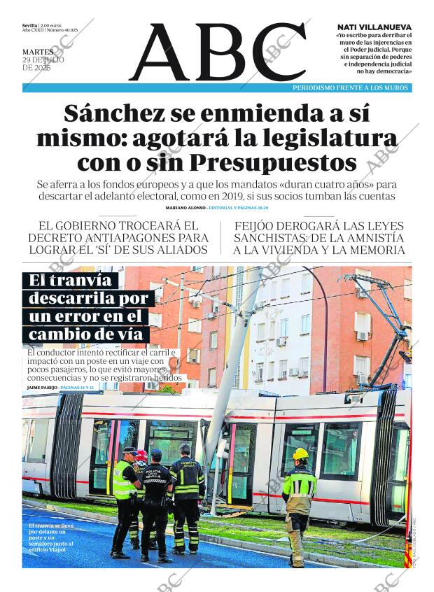 ABC SEVILLA 29-07-2025 página 1