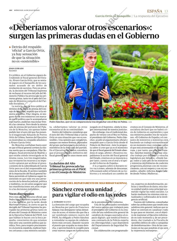 ABC MADRID 30-07-2025 página 13