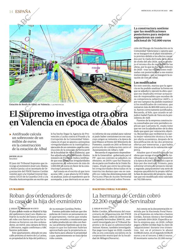 ABC MADRID 30-07-2025 página 14
