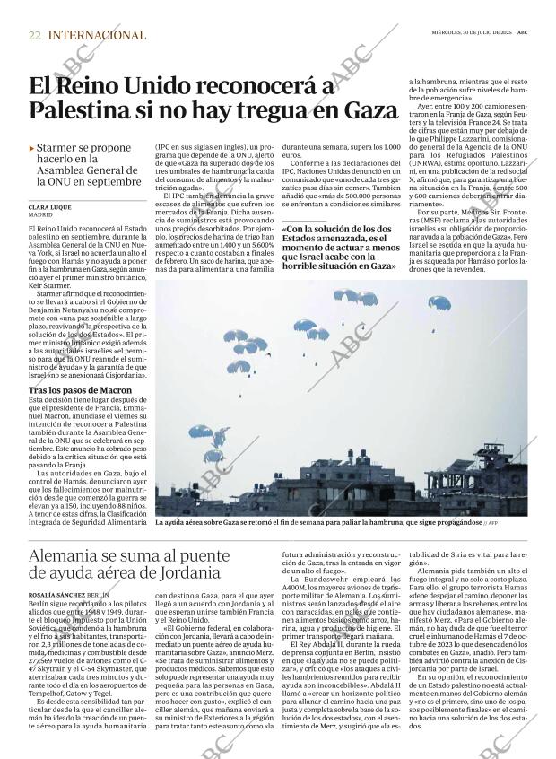 ABC MADRID 30-07-2025 página 22